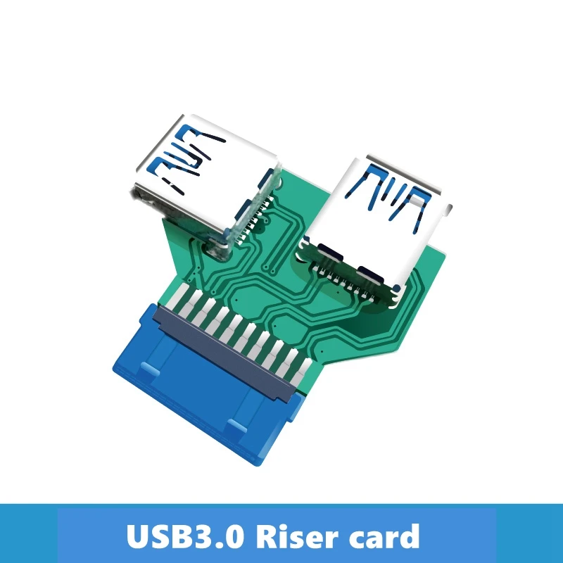 Бесплатная доставка ADT-LINK материнская плата 19-Pin USB3.0 19pin переходных карт NAS