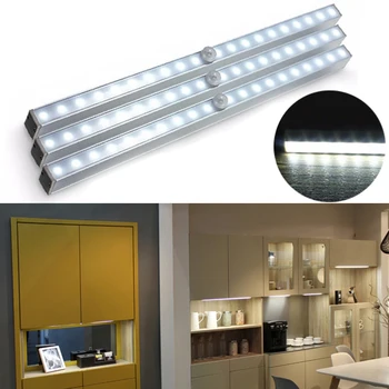 

PIR Sensor 20-LED Tube Cabinet AAA Light For Drawer Closet Home Bedroom
