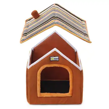 

Dog House Dog Blanket Foldable Small Pet Bed Tent Cat Kennel Indoor Portable Trave pet house Kennel Puppy Mat Pet Bed