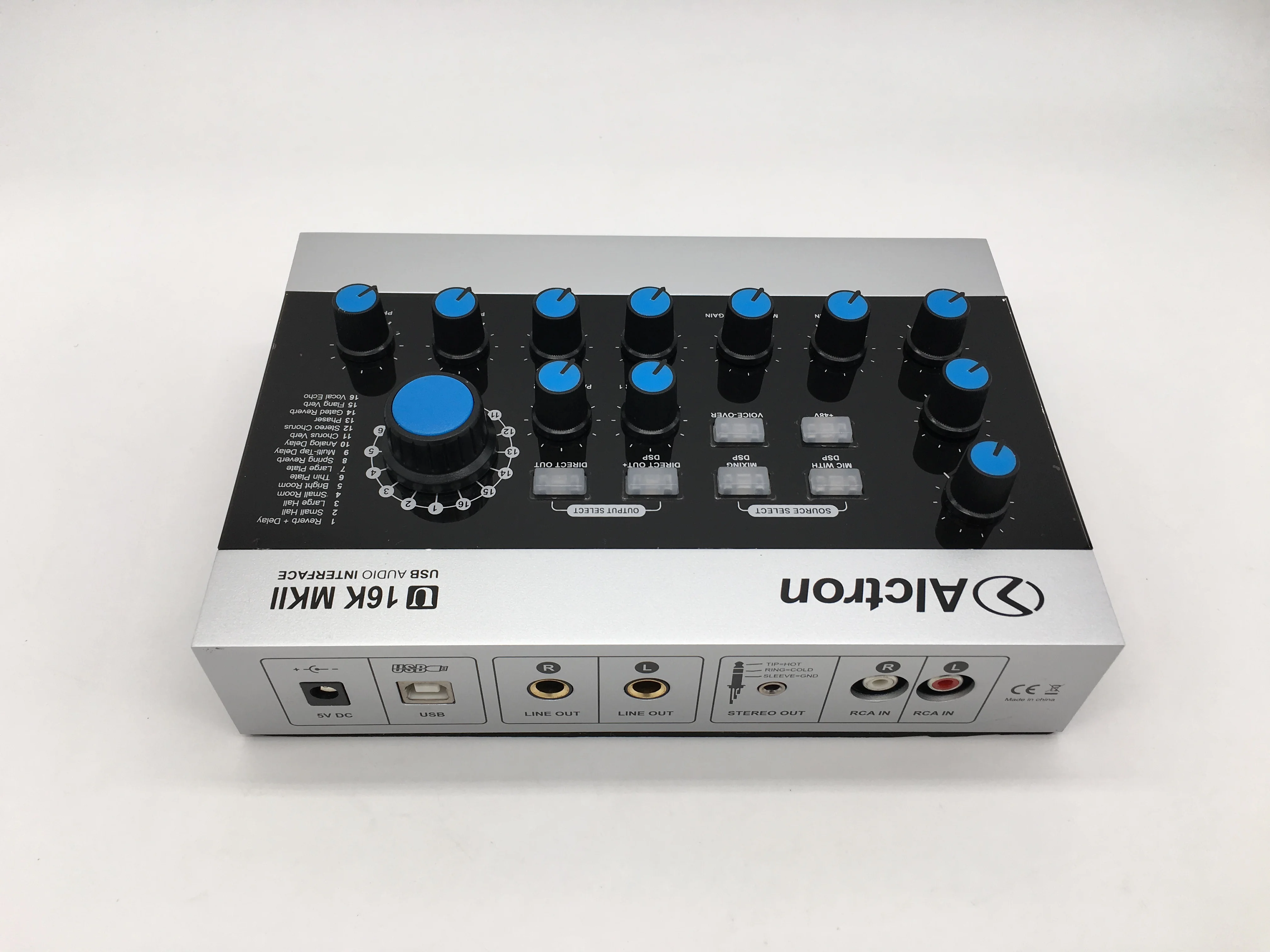 Alctron U16K MKII USB аудио интерфейс звуковая карта полнофункциональный USB аудио интерфейс профессиональный для записи