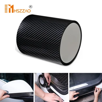 

5D Carbon Fiber Nano Glue Car Sticker Protector Film Door Edge Protective Car Trunk Door Sill Full Body Sticker Vinyl Accessory