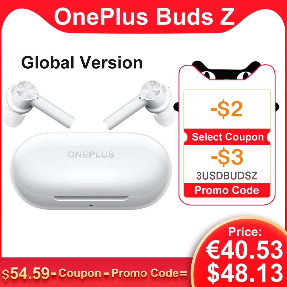 Оригинальные наушники OnePlus Buds / Z TWS беспроводные Bluetooth 5 0 вкладыши для телефона Xiaomi