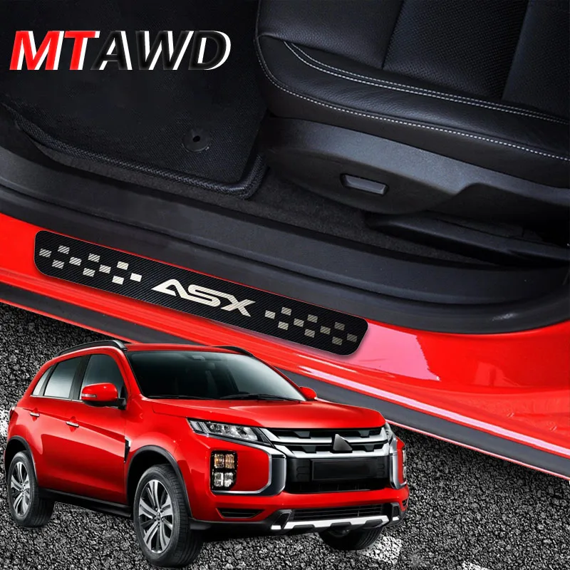 Аксессуары для Mitsubishi ASX 2018 2019 2020 нержавеющая дверная Накладка на порог защитная