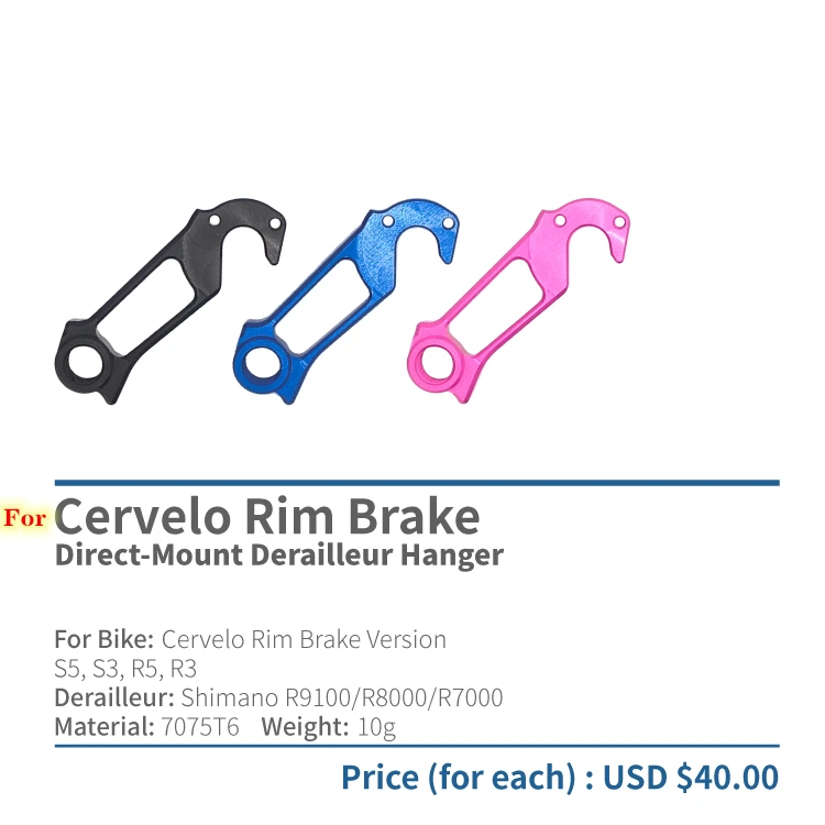1 Pz Bicicletta Deragliatore Posteriore Gancio Per Cervelo R Series R2 R3 Team R5 Vwd Cervelo S2 S3 S5 Team Mech Dropout Telaio In Carbonio Bici
