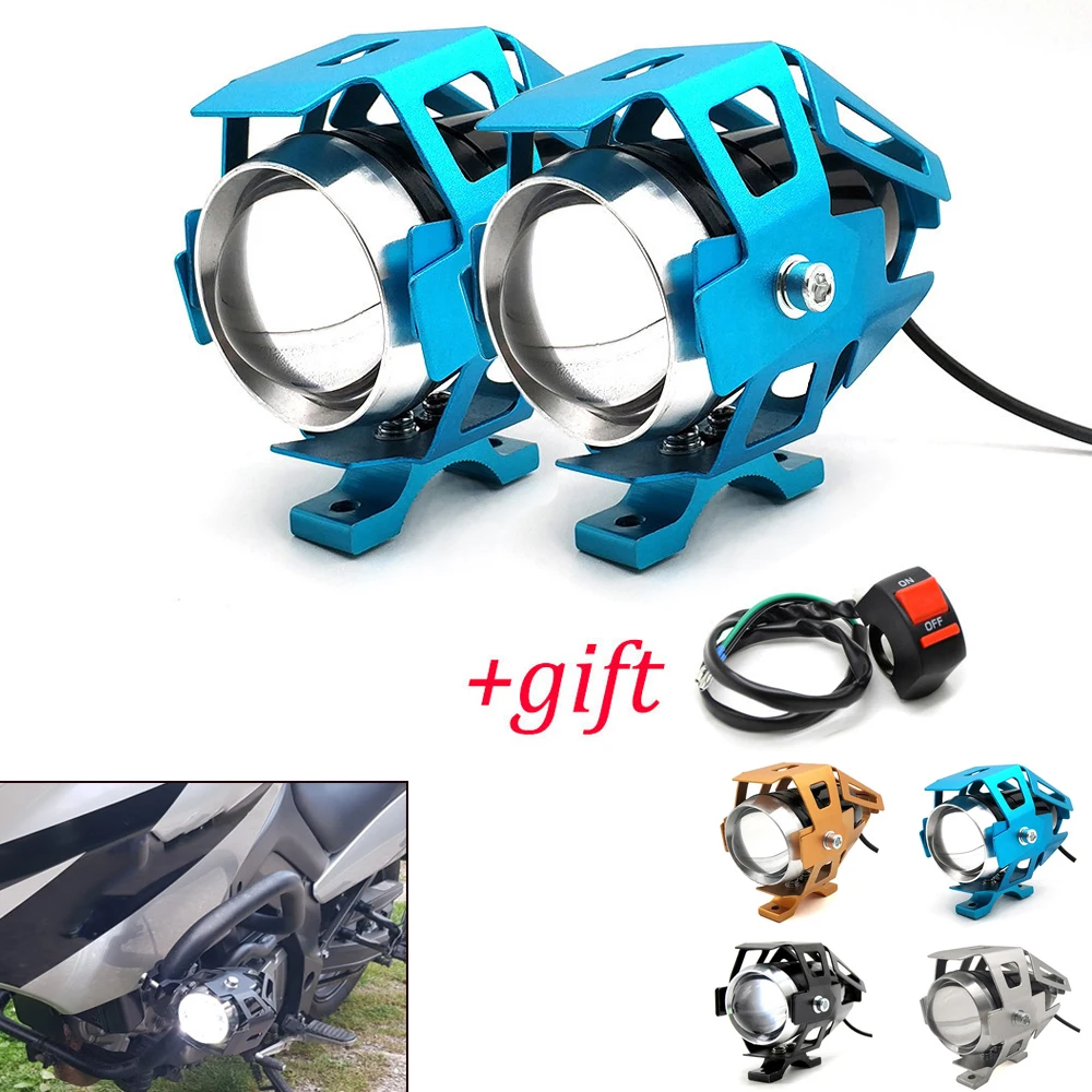 

For Kawasaki zrx 1200 ZX11 zx 11 ZX1100 ZX7R ZX9 ZX6 Motorcycle led light Headlight Auxiliary Lamp U5 Spotlight Motorbike light