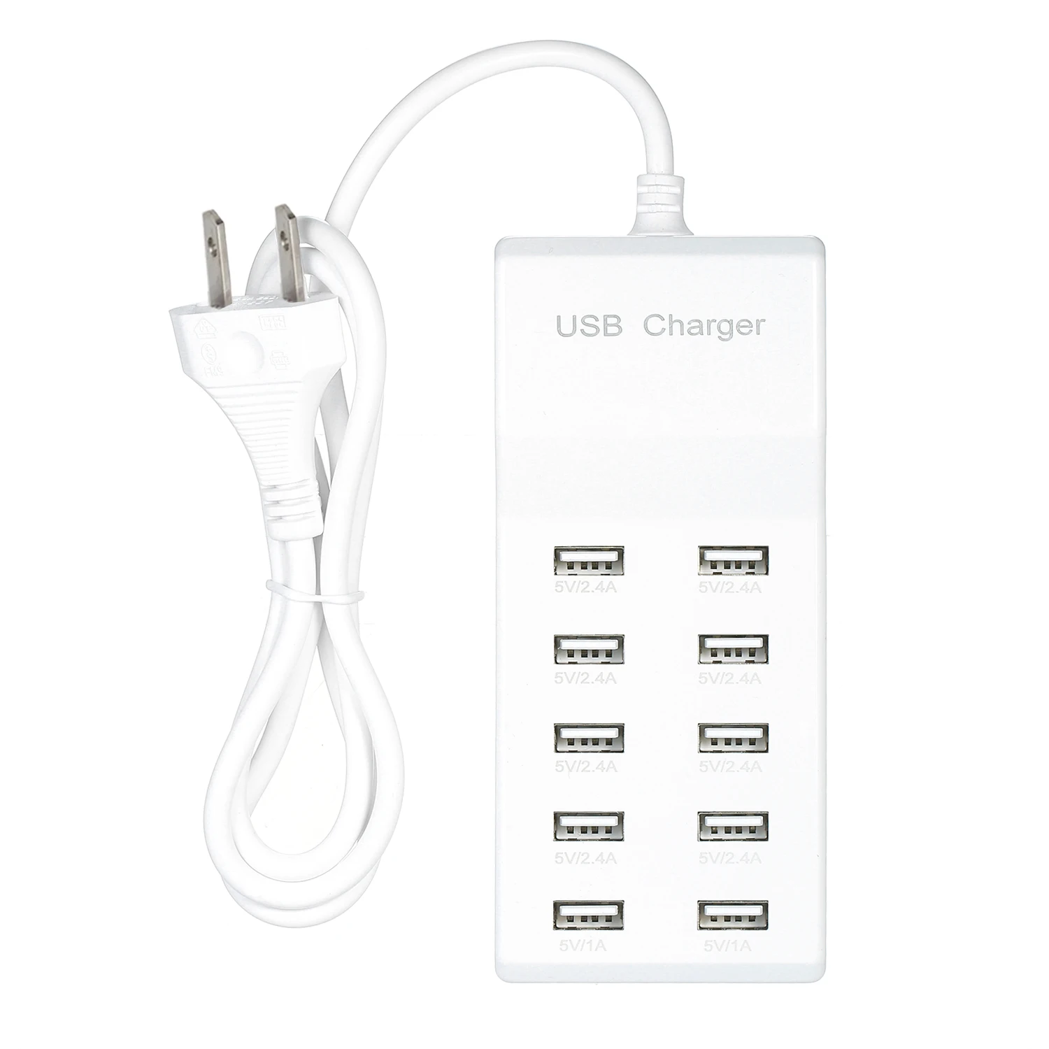 10А настольное умное устройство быстрой зарядки USB 10 USB порт зарядная концентратор станция для отеля школьный магазин торговый центр совместим с несколькими устройствами - Тип: US