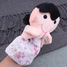 Marionnettes à main de dessin animé, 1 pièce, Adorable poupée familiale, jouet en peluche pour raconter des histoires