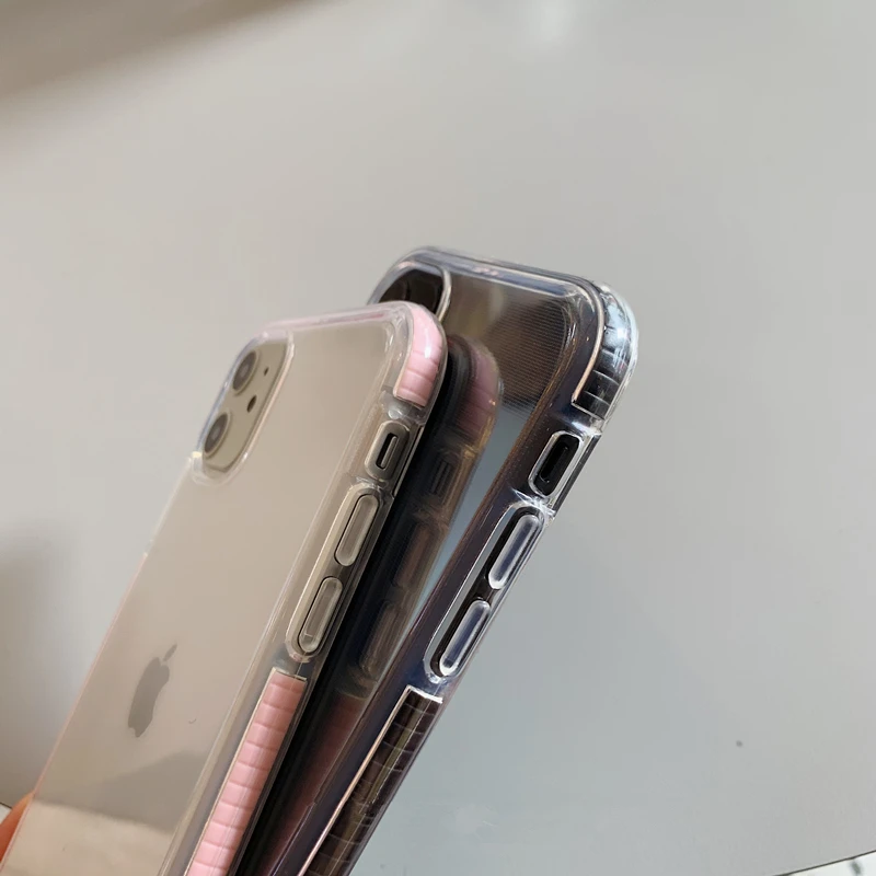 Прозрачный противоударный чехол для телефона для iPhone 11 Pro Max X XR Xs Max Мягкий ТПУ мягкий прозрачный чехол для iPhone 11 для iPhone 6 6s 7 8 Plus