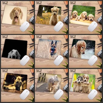 

XGZ Custom Skin Cute Dog Animal Mouse Durable Desktop Gaming Mousepad Size for 18x22cm Rubber Rectangle Mousemats Big Promotion