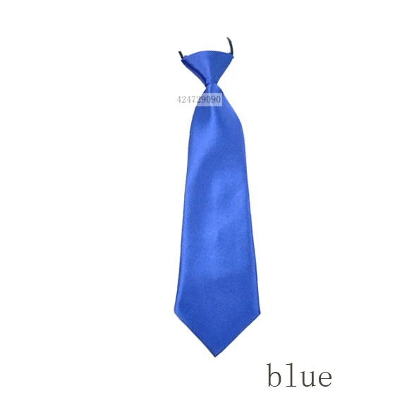 Детский Регулируемый галстук для мальчиков, атласный эластичный галстук, высокое качество, однотонный галстук, аксессуары для одежды HD0001a - Цвет: W004 11