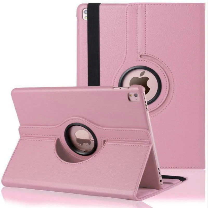 Case for iPad Pro 9.7 Models A1673 A1674 A1675 Cover,360 Degree Rotating Leather Cover Smart Sleep Awake Case Coque Fundas