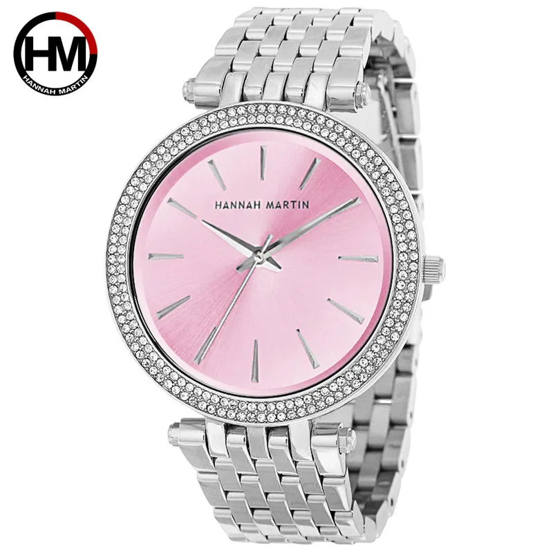 Women Watch 2019 Women Rose Gold Top Luxury Brand Quartz Clock Rhinestone Fashion Waterproof Wristwatch Gift 3