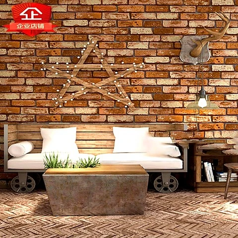 Style3 3D эффект ретро камень кирпичная стена рулон бумаги Нетканые Винтаж кирпичная стена бумага Гостиная Ресторан фон Loftr кафе бар - Цвет: Style3