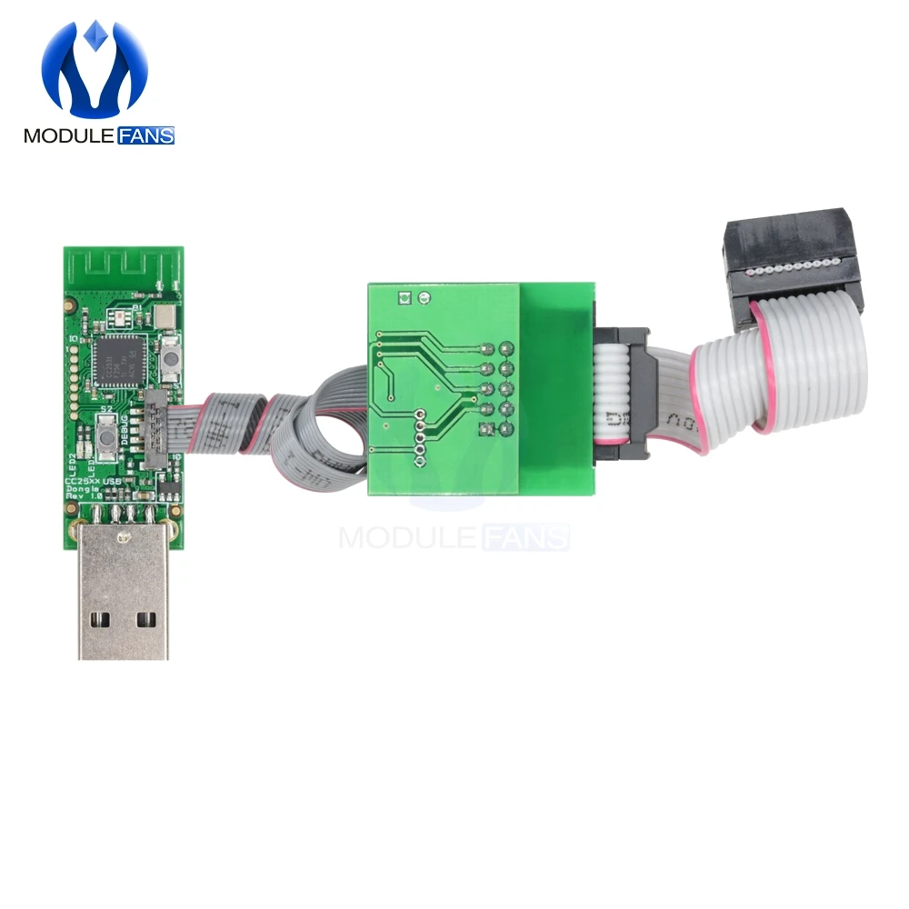 1 комплект CC2531 Zigbee эмулятор CC-Debugger USB программист CC2531 CC2540 анализатор Bluetooth модуль wth разъем кабель загрузчика