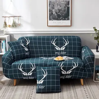 

Stretch Sofa Covers Furniture Protector Polyester Loveseat Couch Cover l 1/2/3/4-seater Arm Chair Cover for Living Room