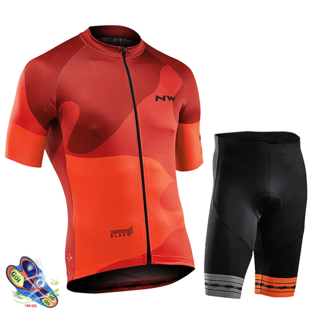 Northwave велосипедная майка Pro Team Ropa Ciclismo Hombre одежда для велоспорта велосипедный комбинезон шорты мужские Nw велосипед Джерси набор - Цвет: Normal cycling set