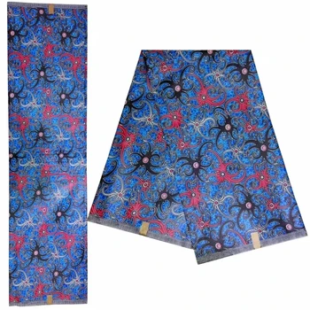 

African fabric fashion Guaranteed Java Wax fabric 100% cotton 6 yards for clothing Ankara block prints Wax fabrics!DF-4558