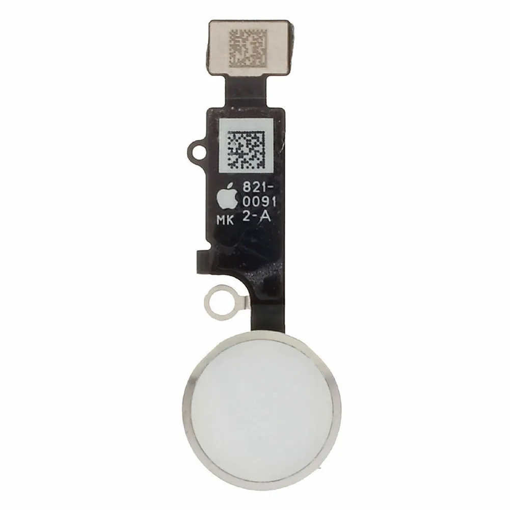 Прочный запасные капитальный ремонт мобильный телефонный кабель ключ прокладка механизм кнопки home Сенсор электрон для IPhone 7/8 - Цвет: Silver