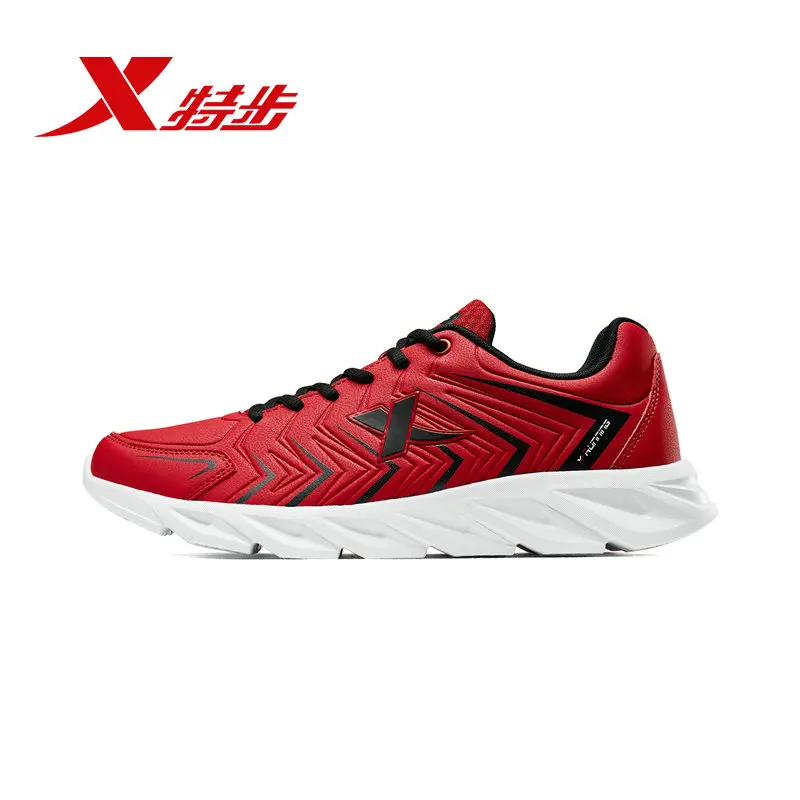 red black Xtep Blade, мужские кроссовки, мужская обувь,, осенняя новинка, дышащая легкая повседневная спортивная обувь, Мужская 881319119166 - Цвет: red black