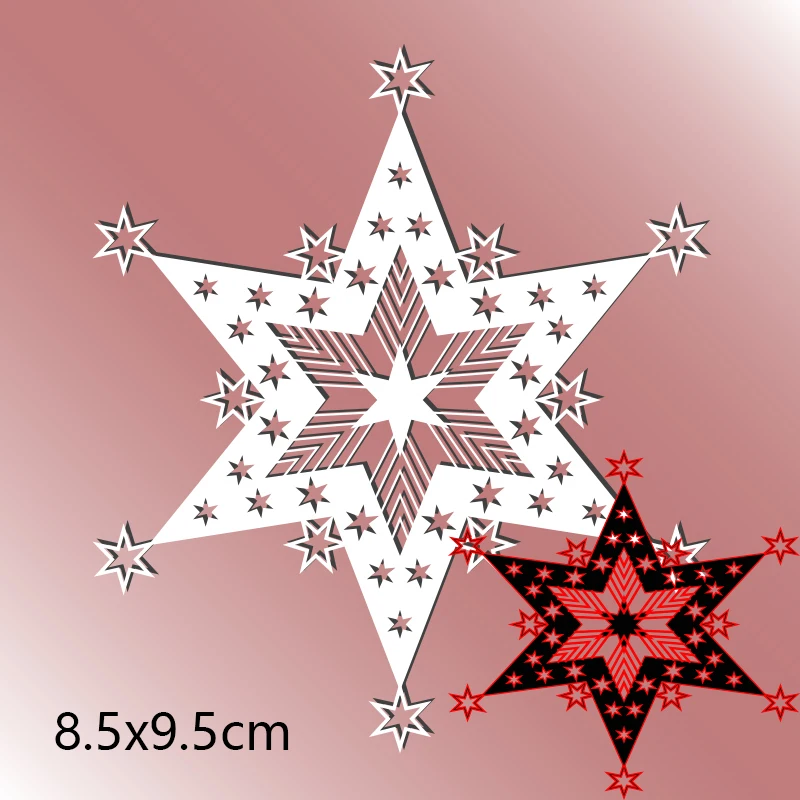 

Cutting Metal Dies Six-pointed Star for 2020 Stencils DIY Scrapbooking Paper Cards Craft Making New Craft Decoration 85*95mm