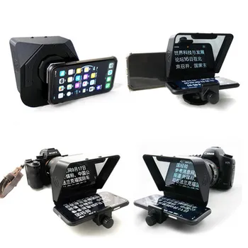 

2020 New Portable Prompter Smartphone Teleprompter for Phone And Camera for News Live Interview Speech With Remote Control