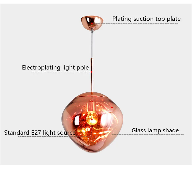 Скандинавский светодиодный стеклянный светильник dixon Lava Ball подвесные лампы для спальни кухни люстра современный индивидуальный светильник