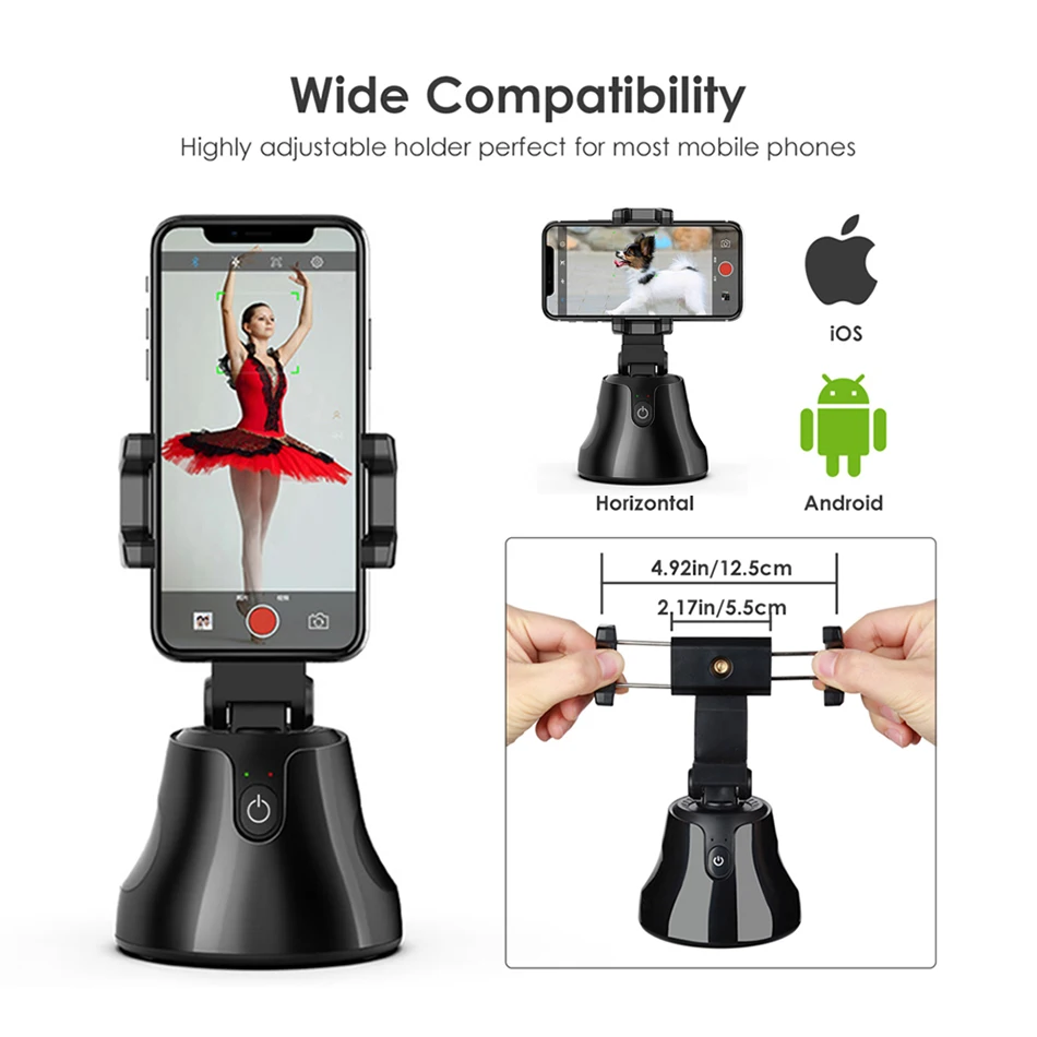 Apai Genie 360&deg; Object Tracking Holder Auto Smart Shooting Selfie Stick Tripod Camera Gimbal for Photo Vlog Live Video Record