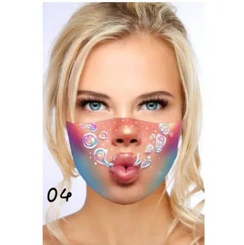 

Fashion Unisex Reusable Washable Fashion Masks Print Maks Dance Party Cosplay Masks Face Jewelry 2020 Dropshipping