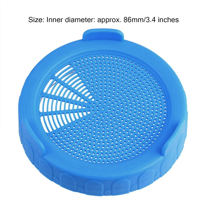 Seed Sprouter Sprouting Cover Sprouting Strainer Mason Cans With Lid Net Cover Sprouts Strainer Gardening Tools sprouting jars kit