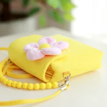 Детская плюшевая Сумочка с цветами, маленькая сумочка, сумка через плечо, подарки для маленьких девочек, NIN668