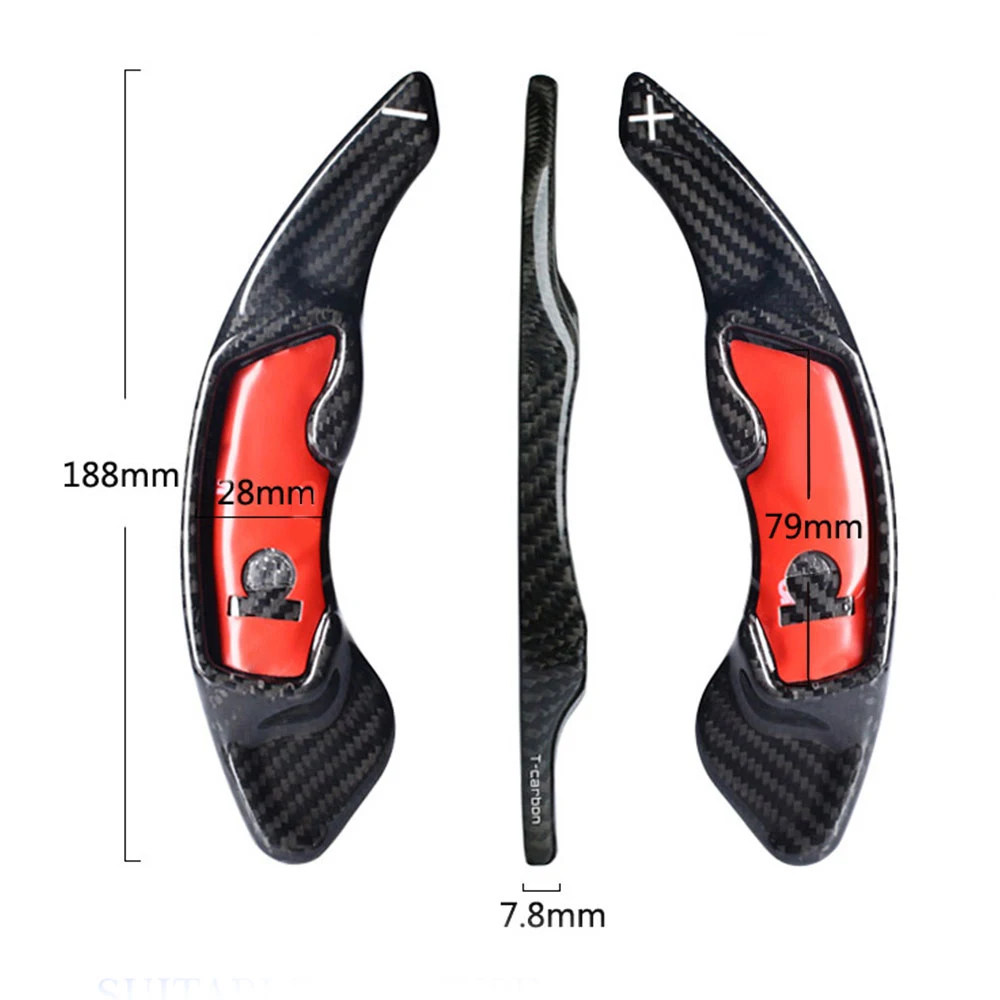 For Subaru XV BRZ Toyota GT86 FR-S Car Steering Wheel Shift Paddle Shifter Trim Cover Real Carbon Fiber DSG