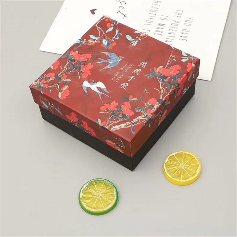 Высококачественная картонная подарочная коробка, квадратная красочная Свадебная коробка, коробка для конфет с изображением неба и земли, подарочная картонная упаковочная коробка - Цвет: J