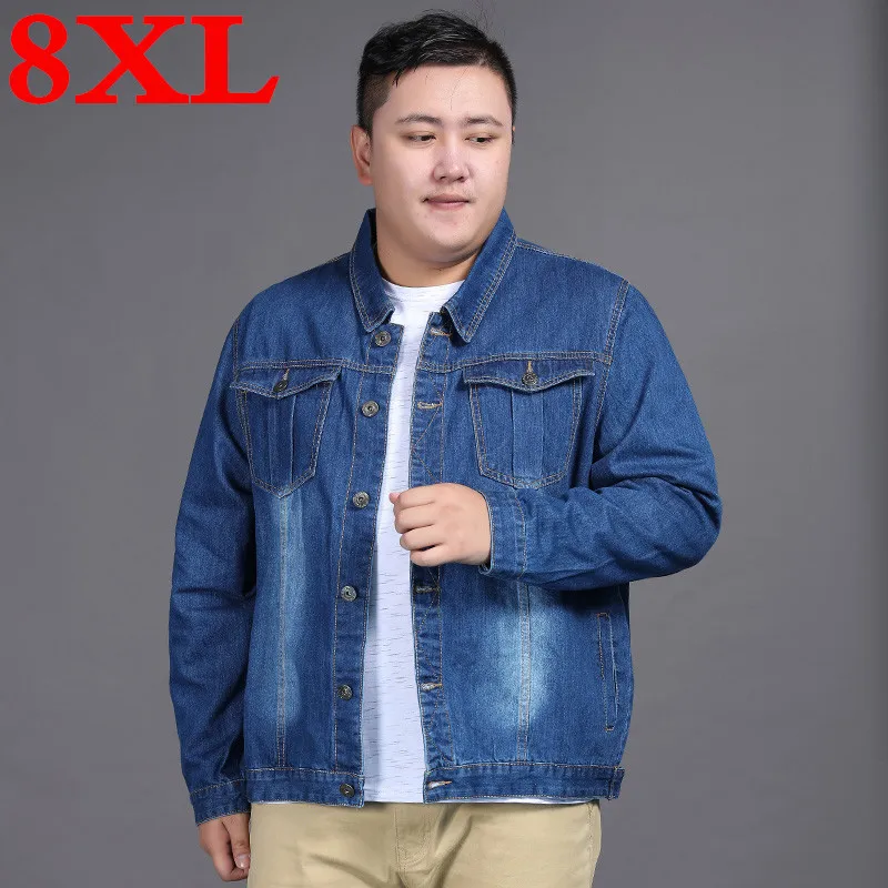 2020 Новинка размера плюс 8XL 7XL 6XL 5XL 4XL 3XL Весенняя Новая Классическая джинсовая