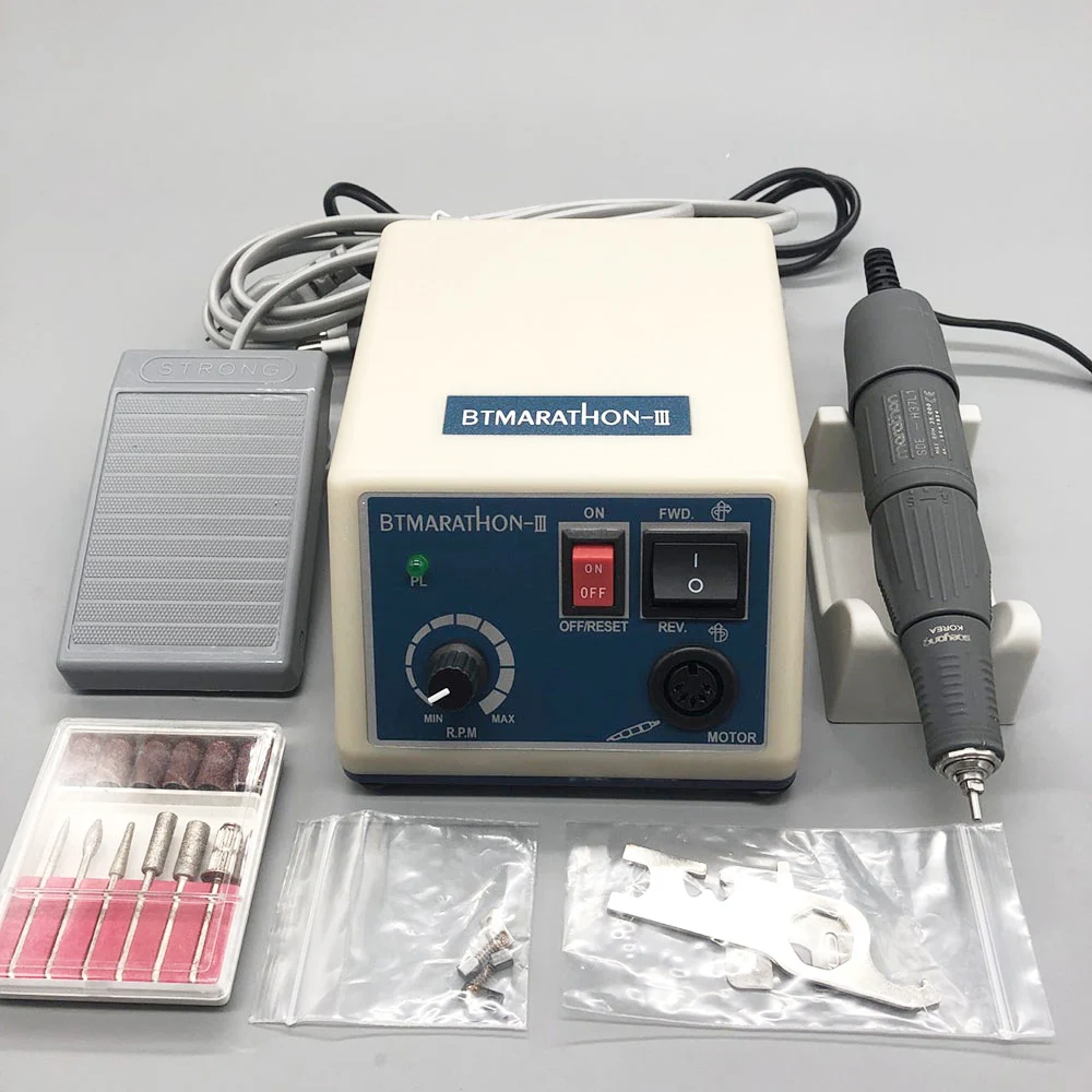 

MARATHON series 35000RPM Strong 210 SDE-H37L1 Handle Nail Drill Manicure Machine Pedicure Electric File Bits Nail Art Equipment