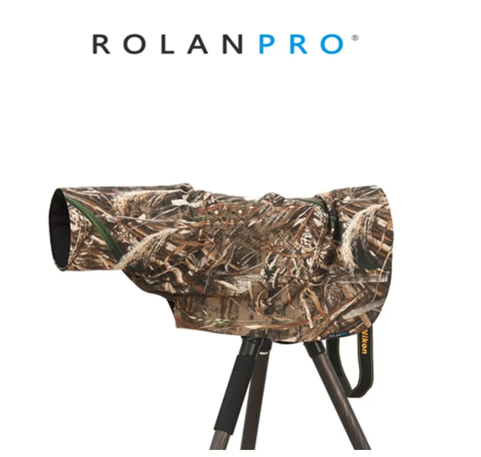 

ROLANPRO Rain Cover Raincoat for Telephoto Lens Rain Cover/Lens Raincoat Army Green Camo Guns Clothing L M S XS XXS