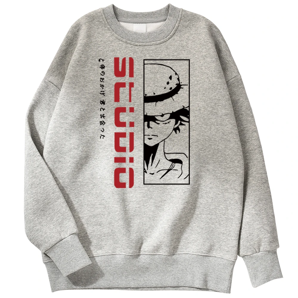 

Popular Anime One Piece Hoodies Man Cartoon Luffy Personality Studio Man Sportswear Brand Cool Comtable Hoodies Man
