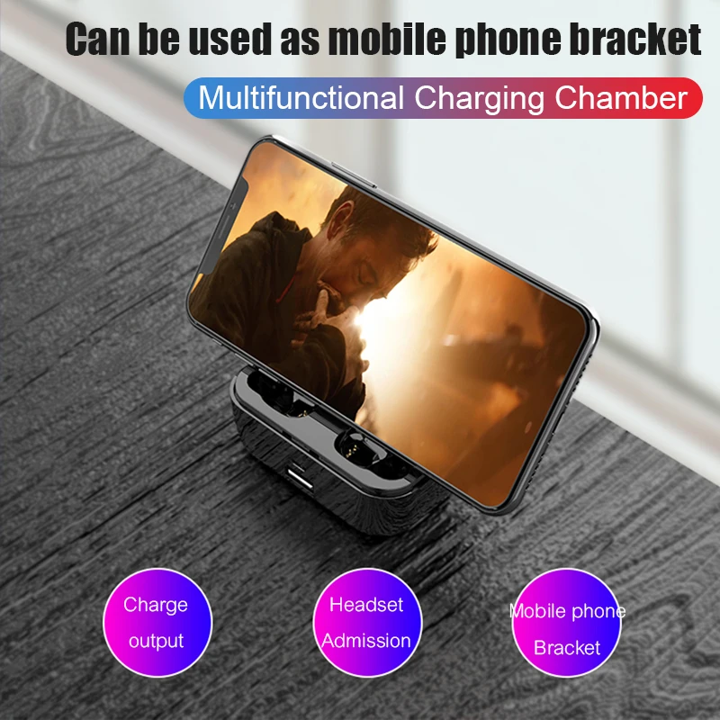 LED Power Display TWS Bluetooth 5 0 Earphones Wireless Mini Earbuds In Ear Headset with Charging Case For Samsung iPhone Huawei