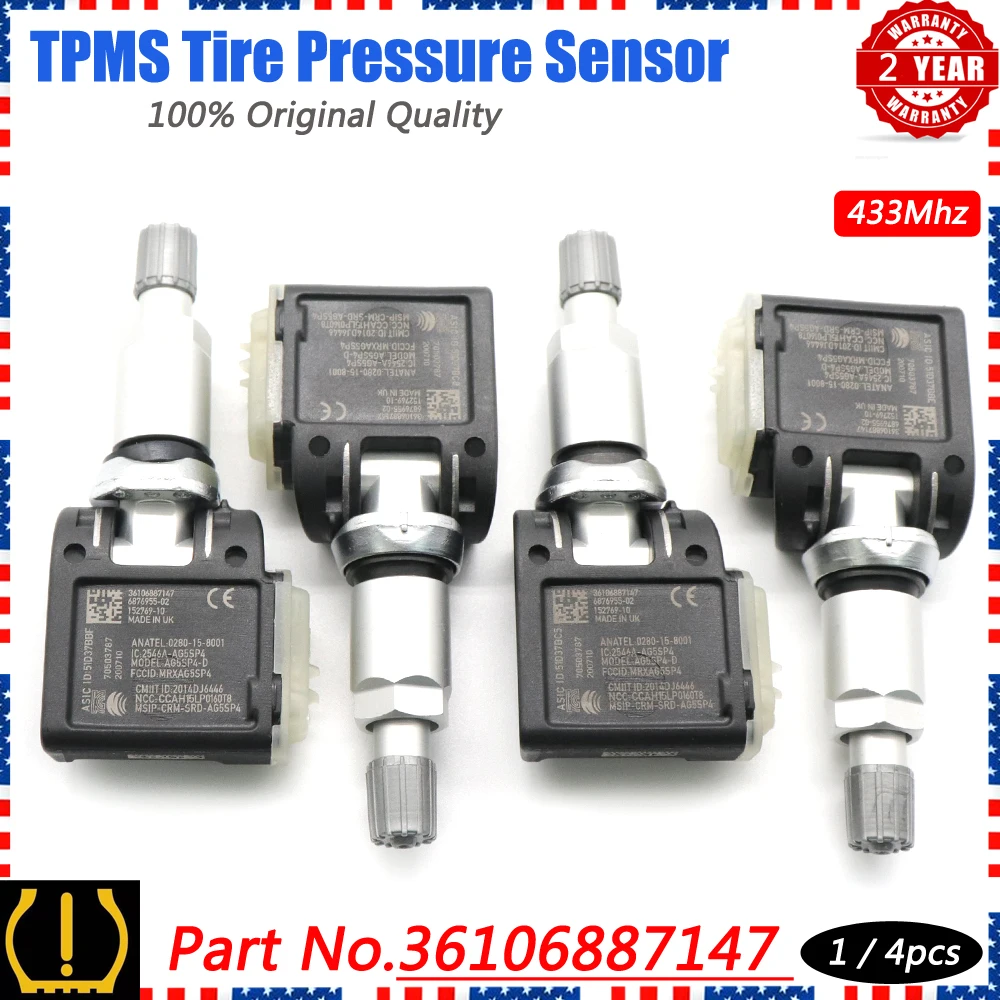 Датчик давления в шинах XUAN датчик TPMS 36106887147 для BMW 5 G30 G31 G38 F90 M5 6 G32 GT 7 G11 G12 X3 G01 X4 G02 X5