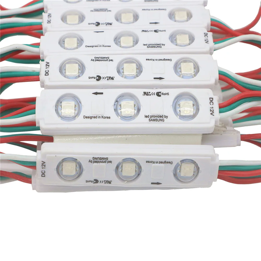 DC12V SMD 5050 RGB LED Module WS2811 Pixel Digital Full color Injection led Module Waterproof Sign Shop Banner Channel Letters