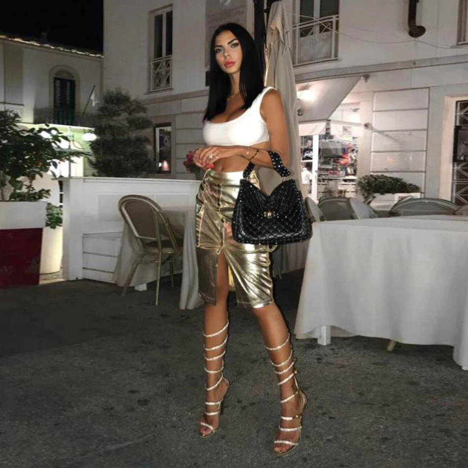 Новинка 2019 Зимняя женская универсальная юбка элегантная пикантная Клубная Юбка