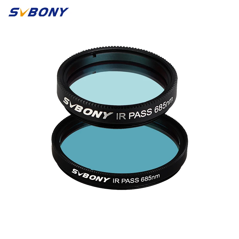 SVBONY-Filtro IR-Pass, Reduzir os Efeitos da Visão para Fotografia Planetária, Melhoramento do Contraste, SV183, 1,25 pol, 2 pol, 1,685 nm, 1 pol