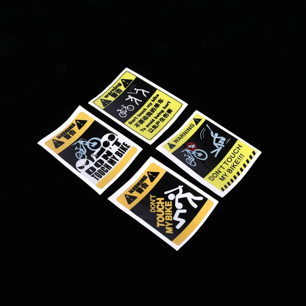 OOTDTY 1 Pc Bicycle Sticker Cycling Reflective Safety 4 Type MTB Fixed Gear Frame Decoration