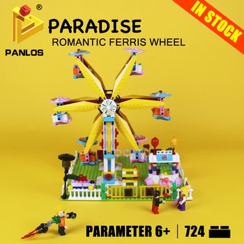 

Dropshipping PARADISE ROMANTIC FERRIS WHEEL Blocks Educational DIY Bricks kidsCreative Building Toys hobbies