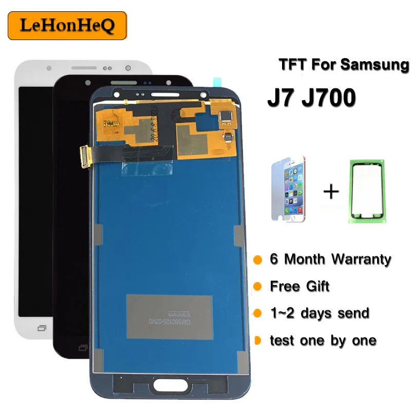 Тест TFT LCD для SAMSUNG Galaxy J7 2015 J700 ЖК-дисплей сенсорный экран дигитайзер сборка |