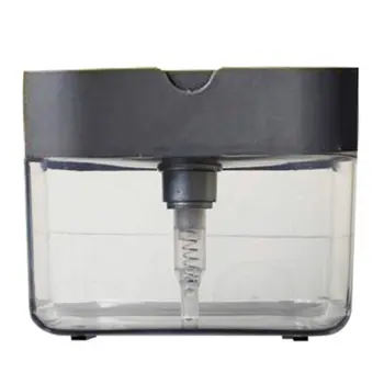 

Soap Pump Dispenser with Sponge Holder Cleaning Liquid Dispenser Container Manual Press Soap Organizer Kitchen Cleaner Tool