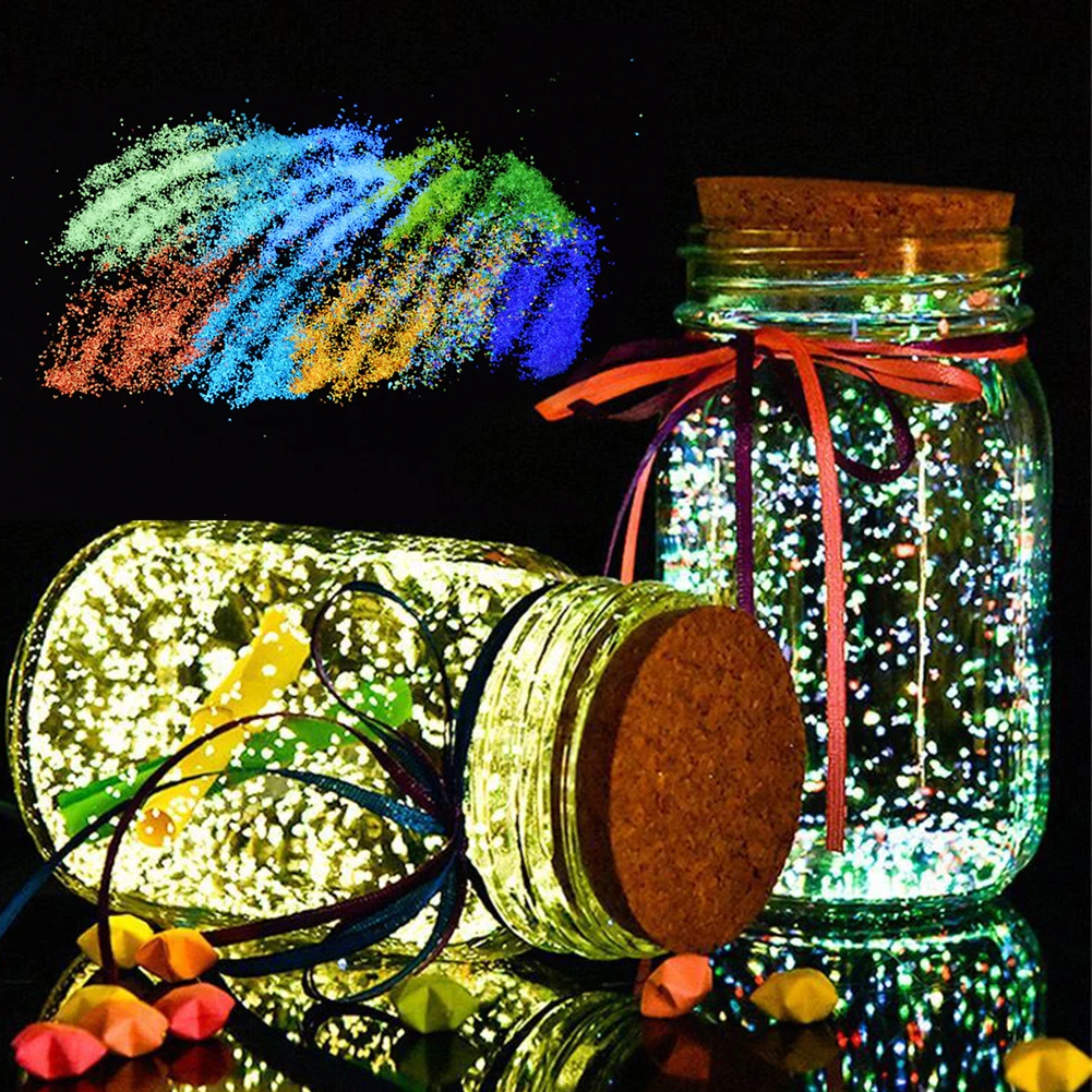 10g DIY Luminous Aquarium Sand Glow In The Dark for Garden Ornament Fish Tank Decor aquarium substrate,aquarium decoration stones