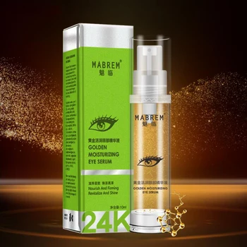 

24k Golden Moisturizing Eye Serum Collagen Anti-Aging Face Serum Anti Puffiness Remove Dark Circle Repair Tighten Skin 10ml