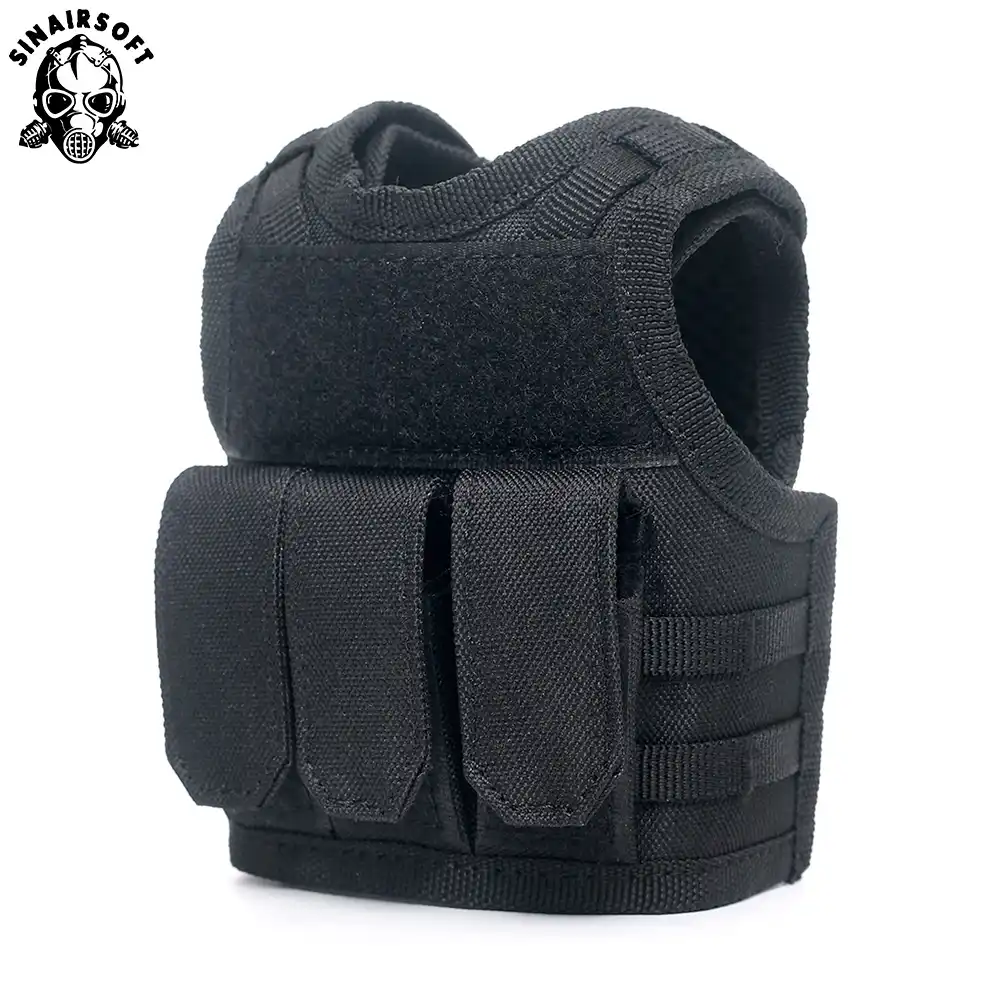 Sinairsoft戦術プレミアムビール軍事モールミニミニチュア狩猟ベスト飲料クーラー調節可能なショルダーストラップ Aliexpress