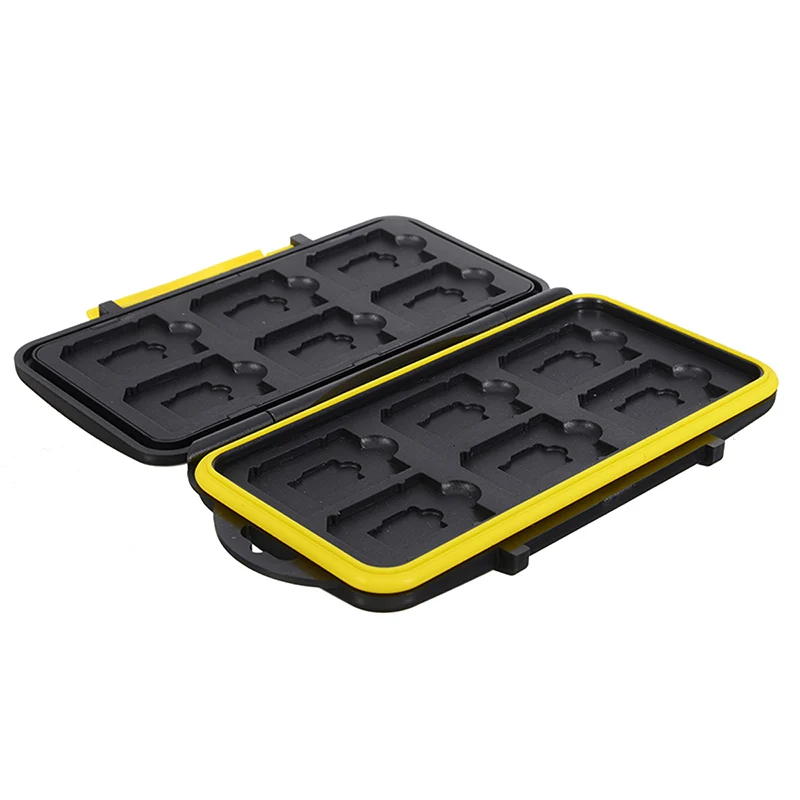 1PC Storing Case Micro SD/TF Cards Holder Portable Storage Box Card Protecting Placing Boxs Waterproof ABS 12 Slots