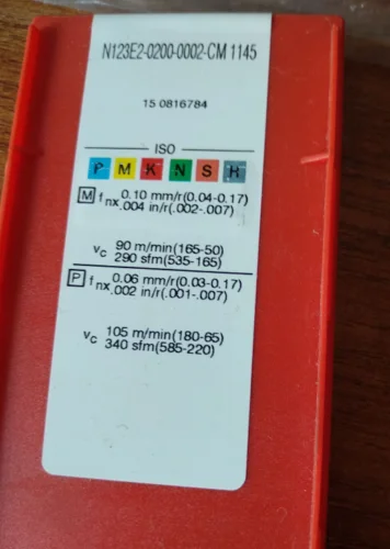 10 шт. твердосплавные вставки SANDVI N123E2-0200-0002-CM1145